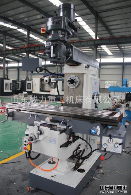万能铣床厂家山东威力重工生产的X6336万能摇臂铣床(炮塔铣床)